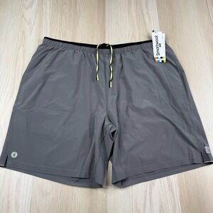 NWT Smartwool Mens Medium Gray Quick Dry Comfort Active Lined 8" Shorts Size 2XL